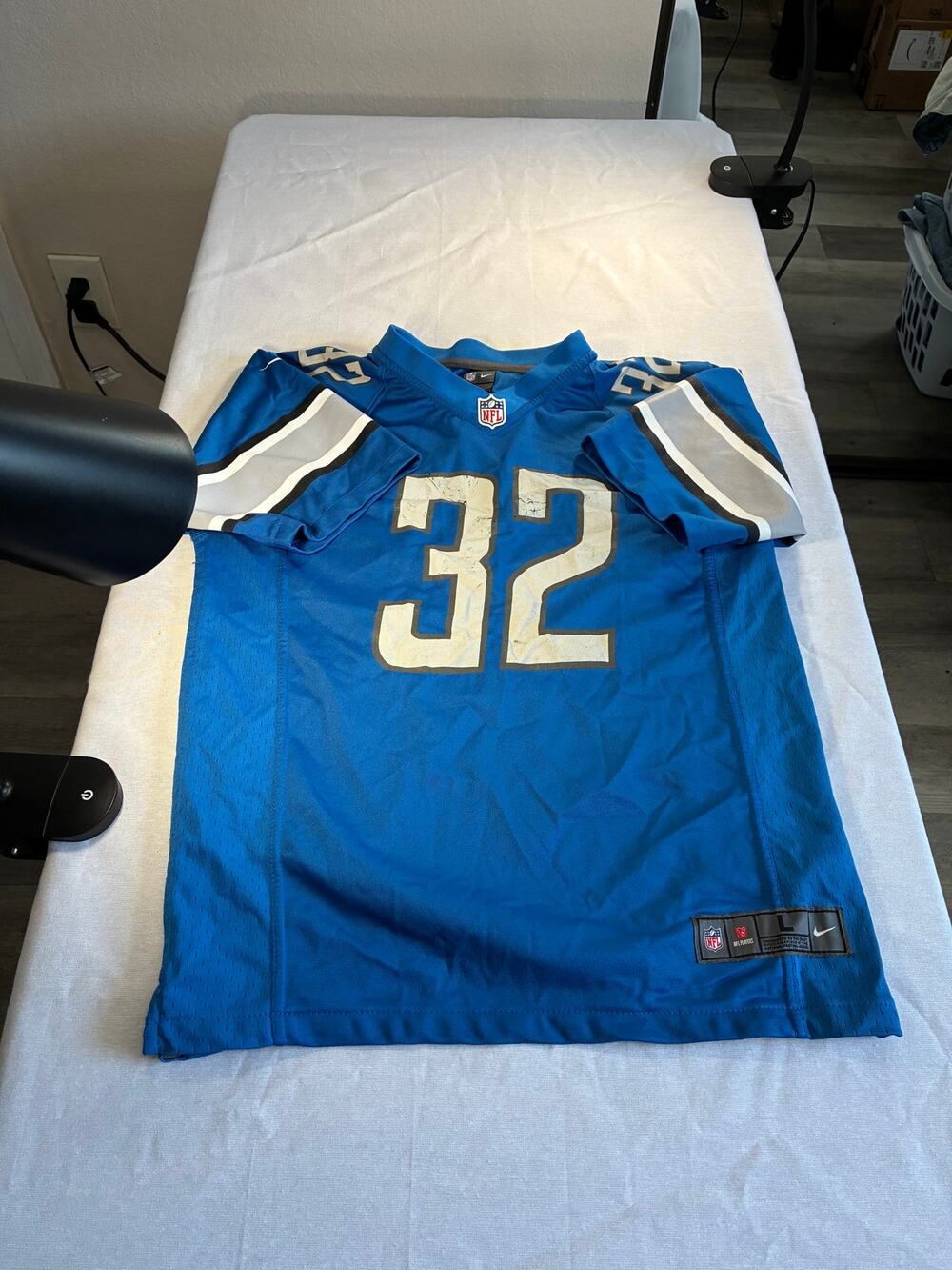 Nike NFL Detroit Lions D’Andre Swift #32 Jersey Size L Blue Football
